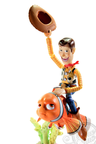 Illustration for article titled Creepy Woody Trolling the World's Coolest Figures and Toys